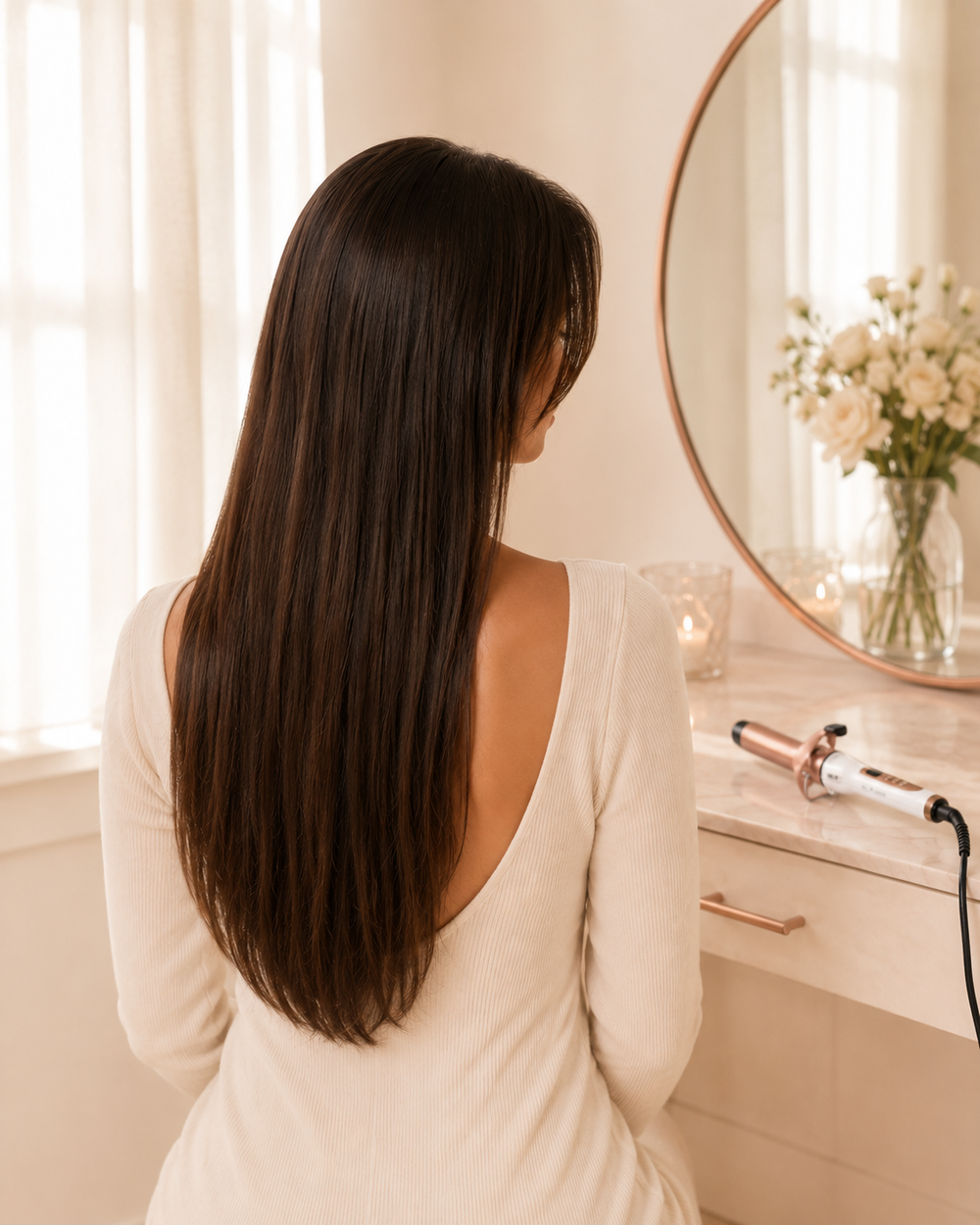 Hair before styling